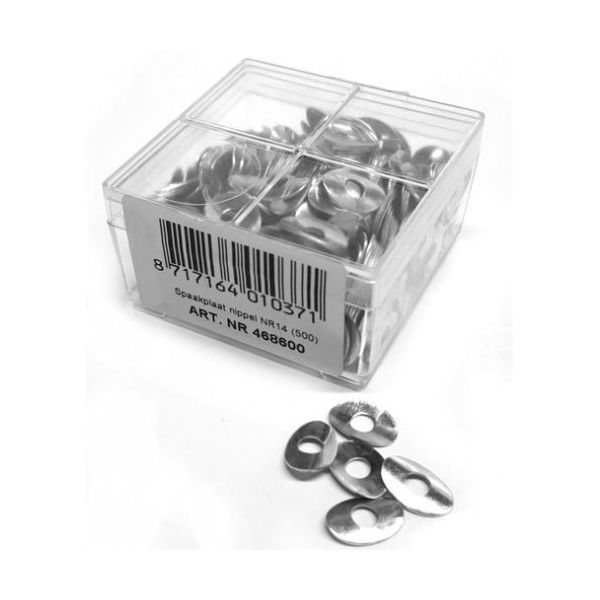 Bofix nippelplaat spaak 14 ovaal (1000 stuks)