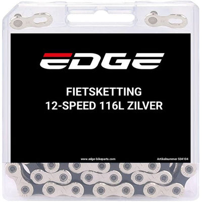 Edge fietsketting 12 speed chn-006 met 116 schakels - zilver