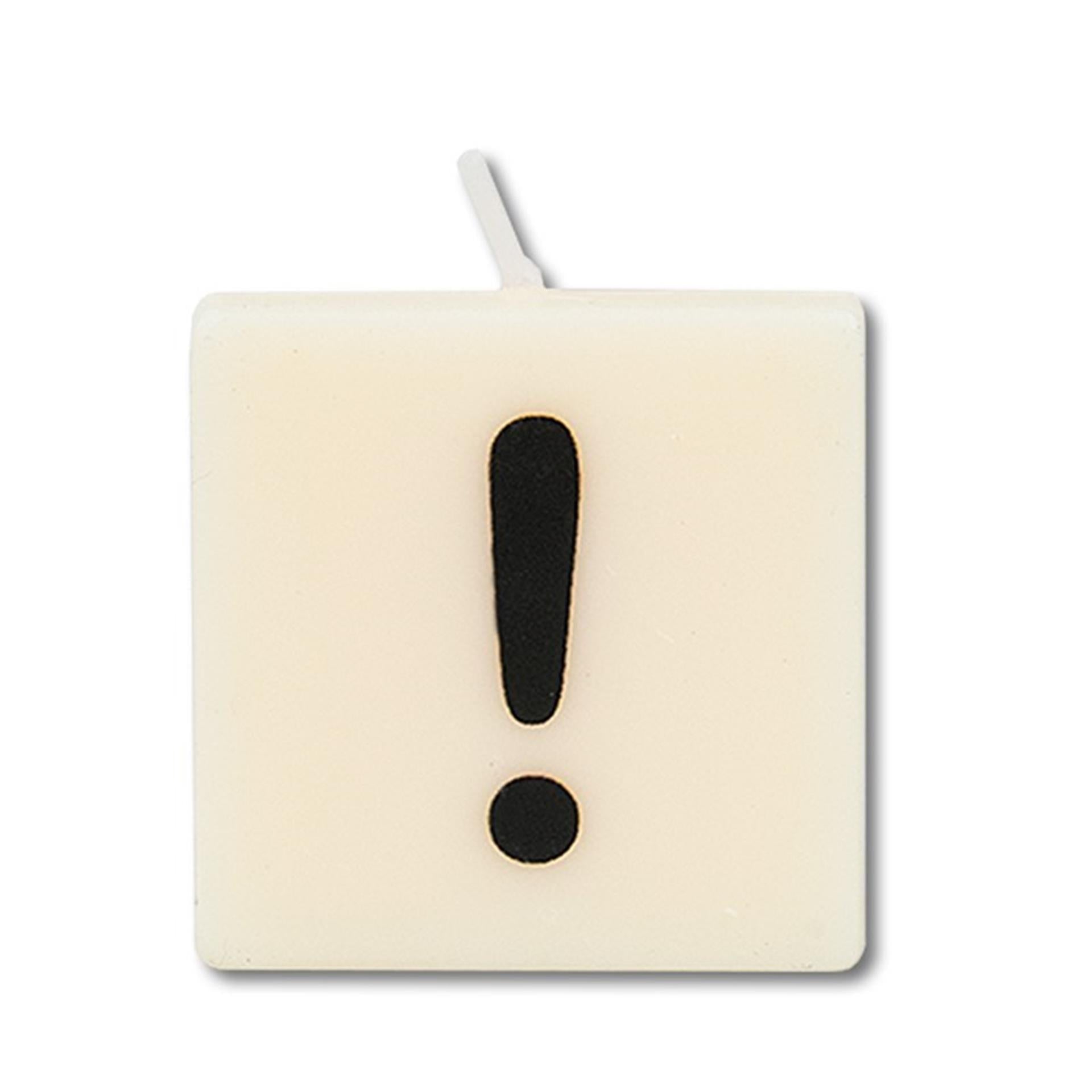 Paperdreams letter kaarsje symbool !, set van 4