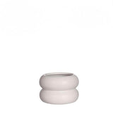 Ideas 4 seasons chubby bloempot gebroken wit ø9xh6,4cm - afbeelding 1