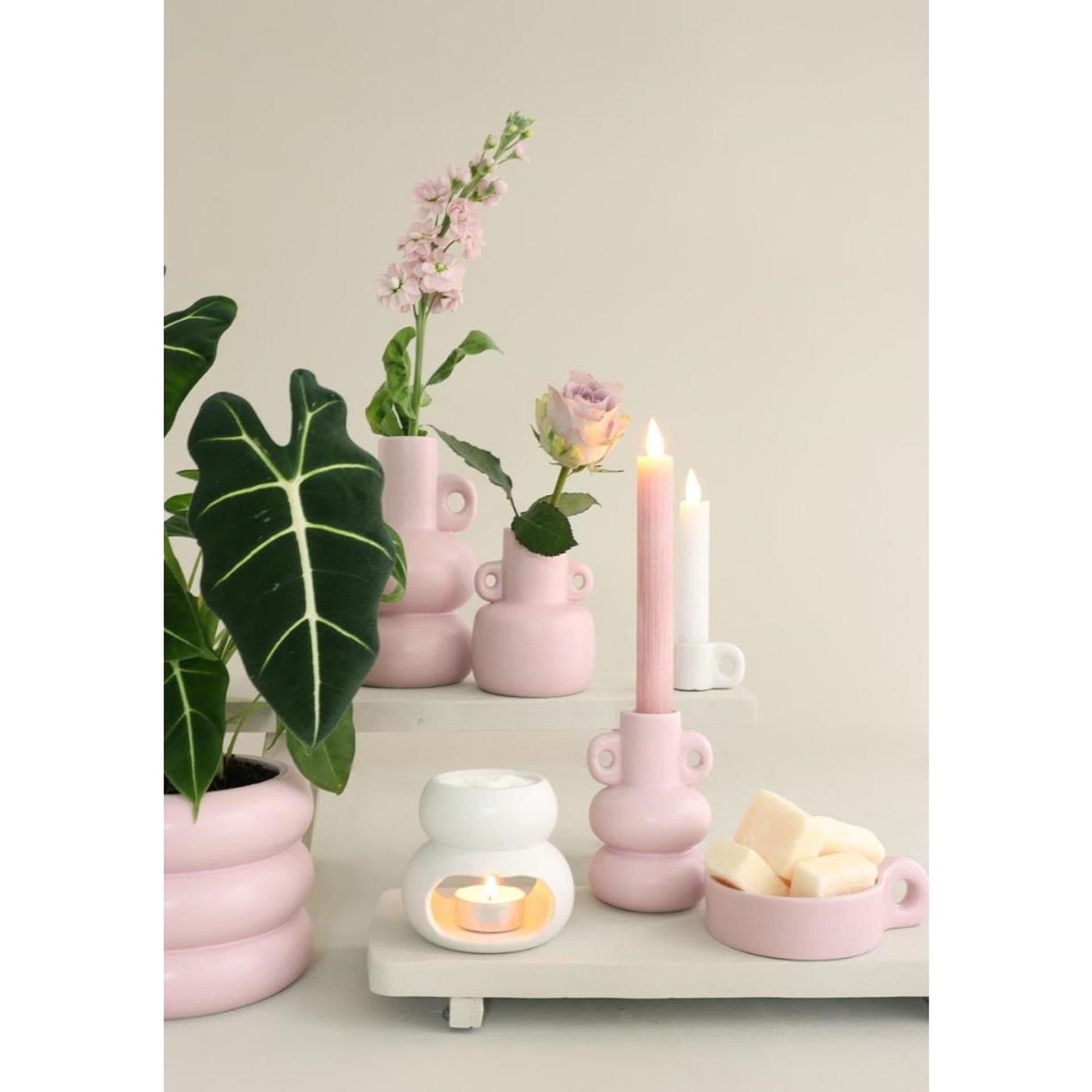 Ideas 4 seasons chubby bloempot roze ø9xh6,4cm