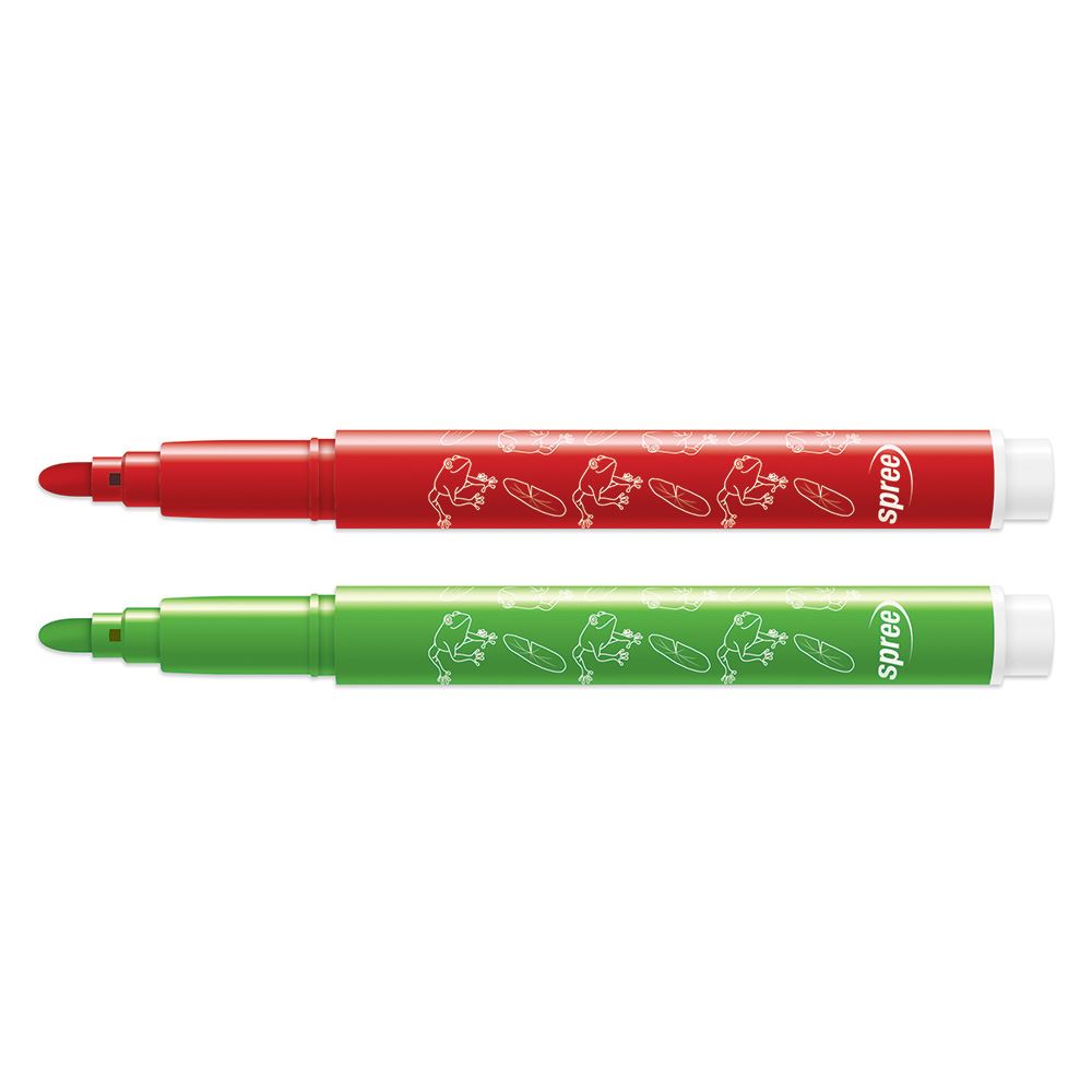 Markers art, 12 kleuren. 4 mm. pp box