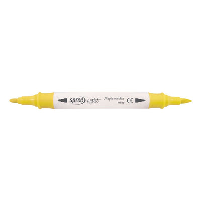 12 acryl dubbeltopmarkers soft brush