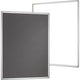 Multiboard franken pro whiteboard, prikbord grijs wit