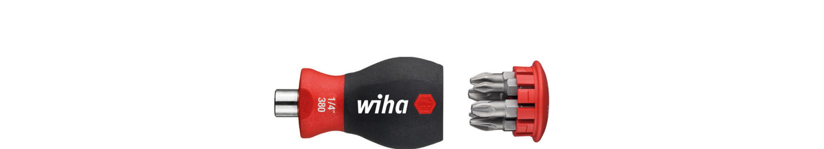 Wiha schroevendraaier | met bitmagazijn | magnetisch 33741