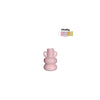 Ideas 4 seasons chubby kaarsenhouder h12cm roze