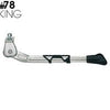 standaard King 26-28 inch staal zilver