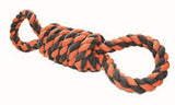 Happy pet nuts for knots extreme spoel 8 vorm tugger grijs oranje - afbeelding 1
