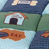 Trixie hondenkussen patchwork blauw groen