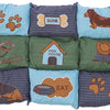 Trixie hondenkussen patchwork blauw groen