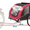 Trixie Hondenfietskar zwart rood
