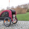 Trixie Hondenfietskar zwart rood