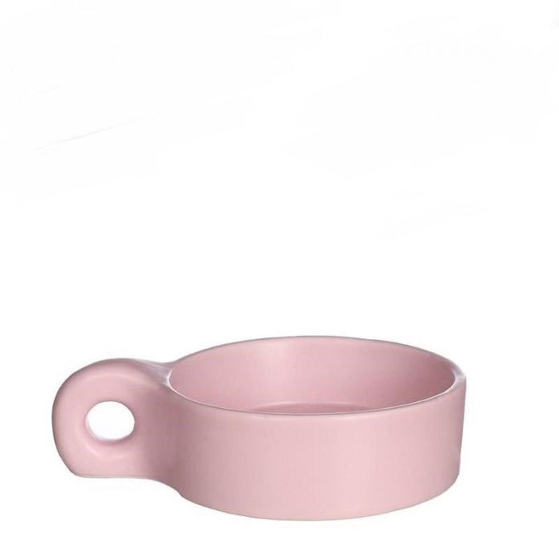 Ideas 4 seasons chubby kaarsenhouder roze 13,5x9,5cm