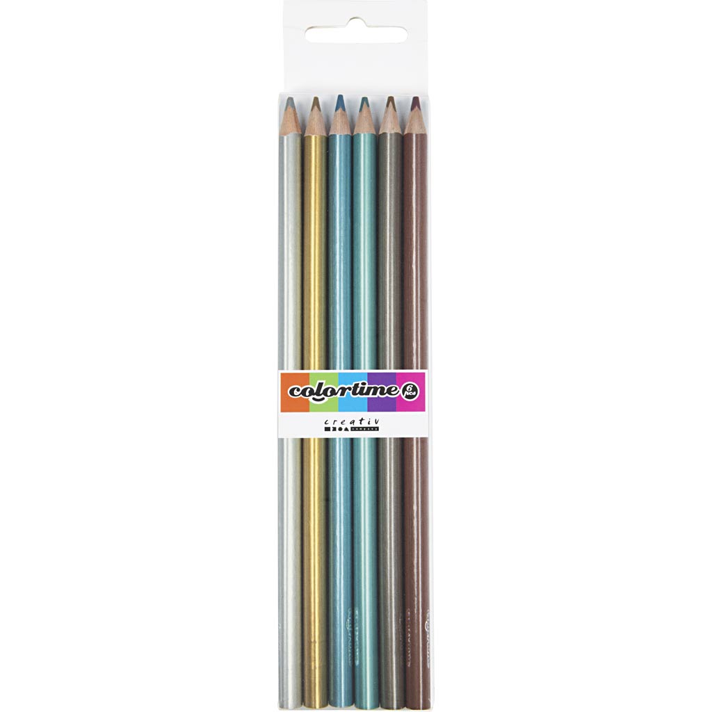 Https: www.cchobby.nl colortime-kleurpotloden-l-17-45-cm-vulling-3-mm-metallic-kleuren-6-stuk-1-doos