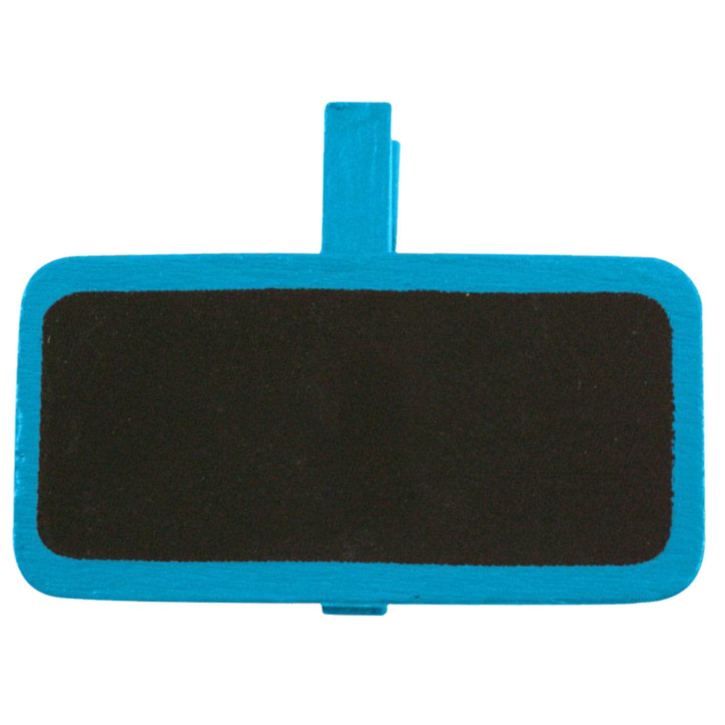 Vaessen creative • schoolbordje met wasknijper 4x3cm 12pcs turkoois