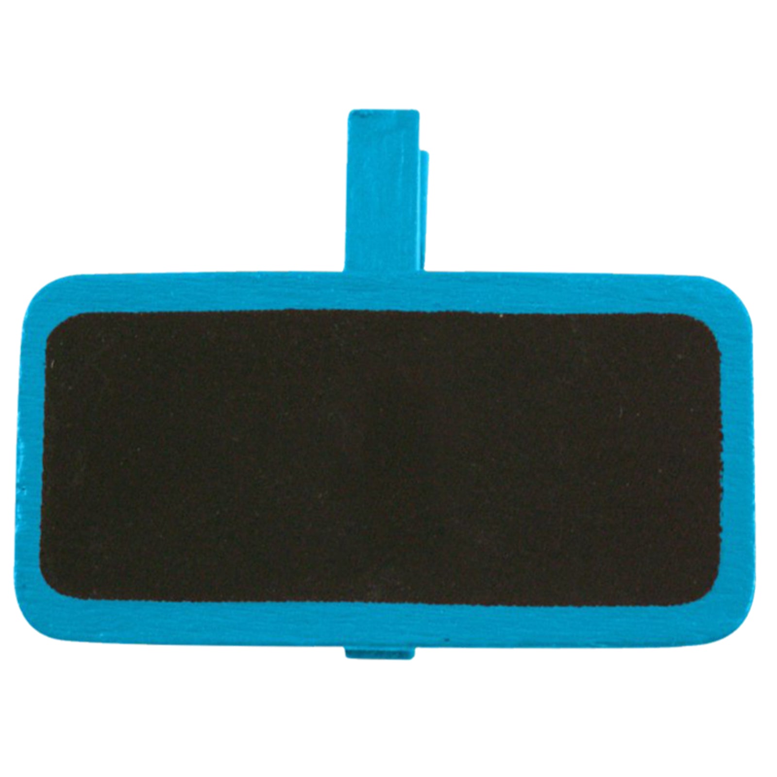 Vaessen creative • schoolbordje met wasknijper 4x3cm 12pcs turkoois