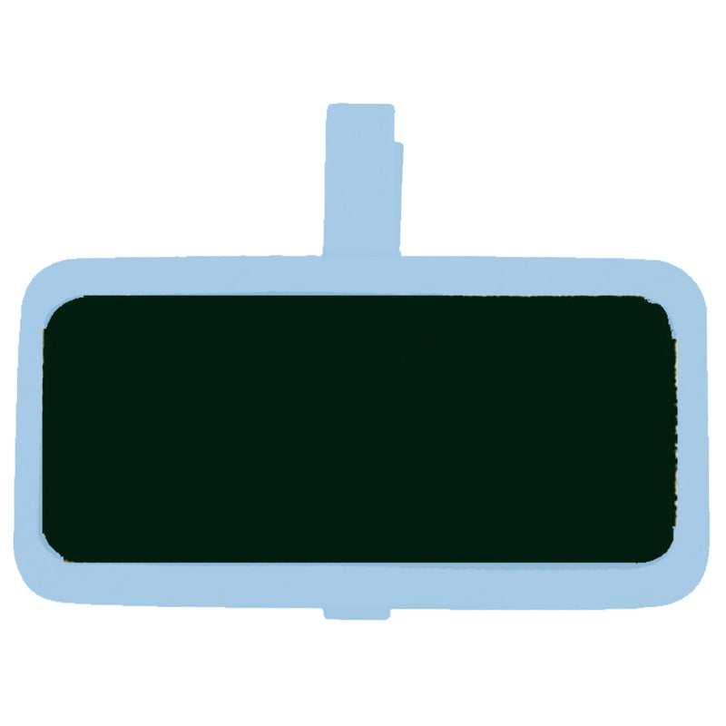 Vaessen creative • schoolbordje met wasknijper 4x3cm 12pcs baby blauw
