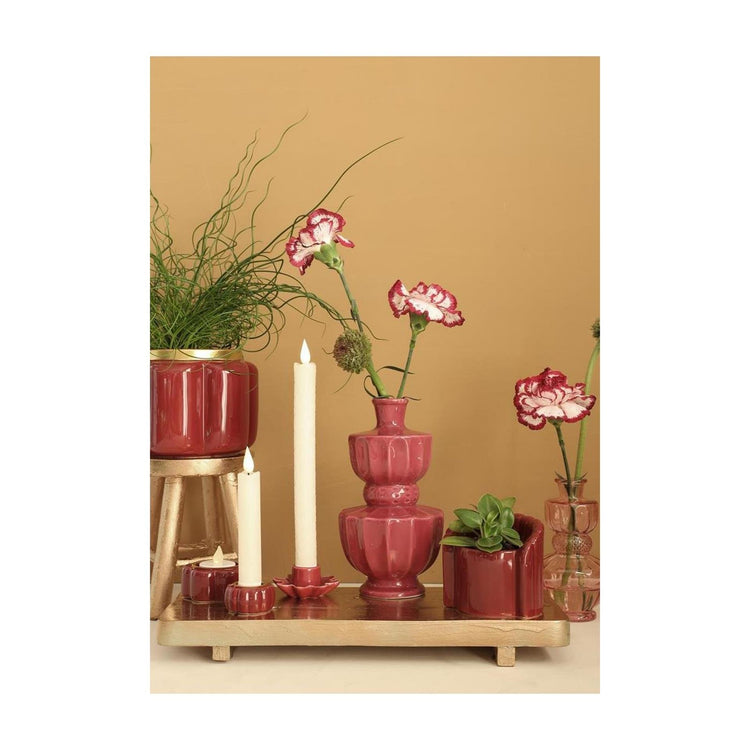 Ideas 4 seasons theelichthouder pouff kers ø7xh3,4cm