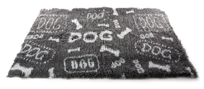 Martin sellier vetbed dog print grijs wit gerecycled
