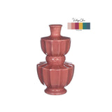 Ideas 4 seasons vaas bellagio terra roze ø11xh20cm - afbeelding 1