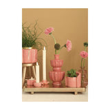 Ideas 4 seasons vaas bellagio terra roze ø11xh20cm - afbeelding 2