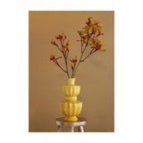 Ideas 4 seasons vaas bellagio mosterd ø11xh20cm - afbeelding 2