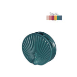 Ideas 4 seasons vaas peacock petrol ø6,5x15x13,6cm - afbeelding 1