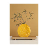 Ideas 4 seasons vaas bird mosterd ø6x20x20cm - afbeelding 2