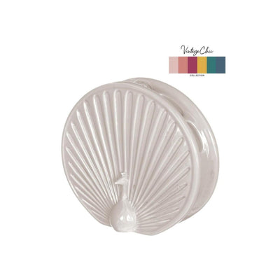 Ideas 4 seasons vaas peacock crã¨me ø7 l19,7xh18cm