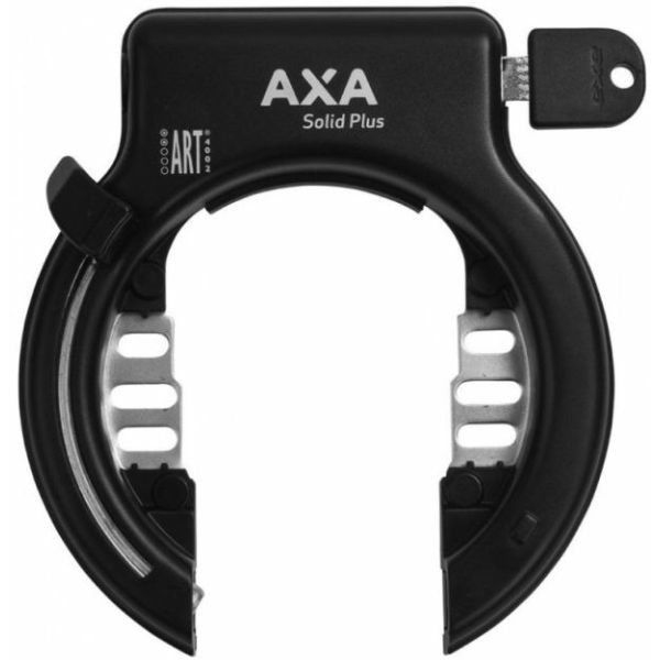 AXA Solid ringslot - hoogwaardig frameslot, extra brede opening, ART 2 sterren, zwart - 58mm