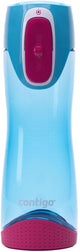 Contigo swish autoseal drinkfles kinderen, waterfles vrij van schadelijke stoffen bpa, 100% lekvrij, vaatwasserbestendig, ideaal voor kinderdagverblijf, kleuterschool, school en sport, 500ml | sky blue