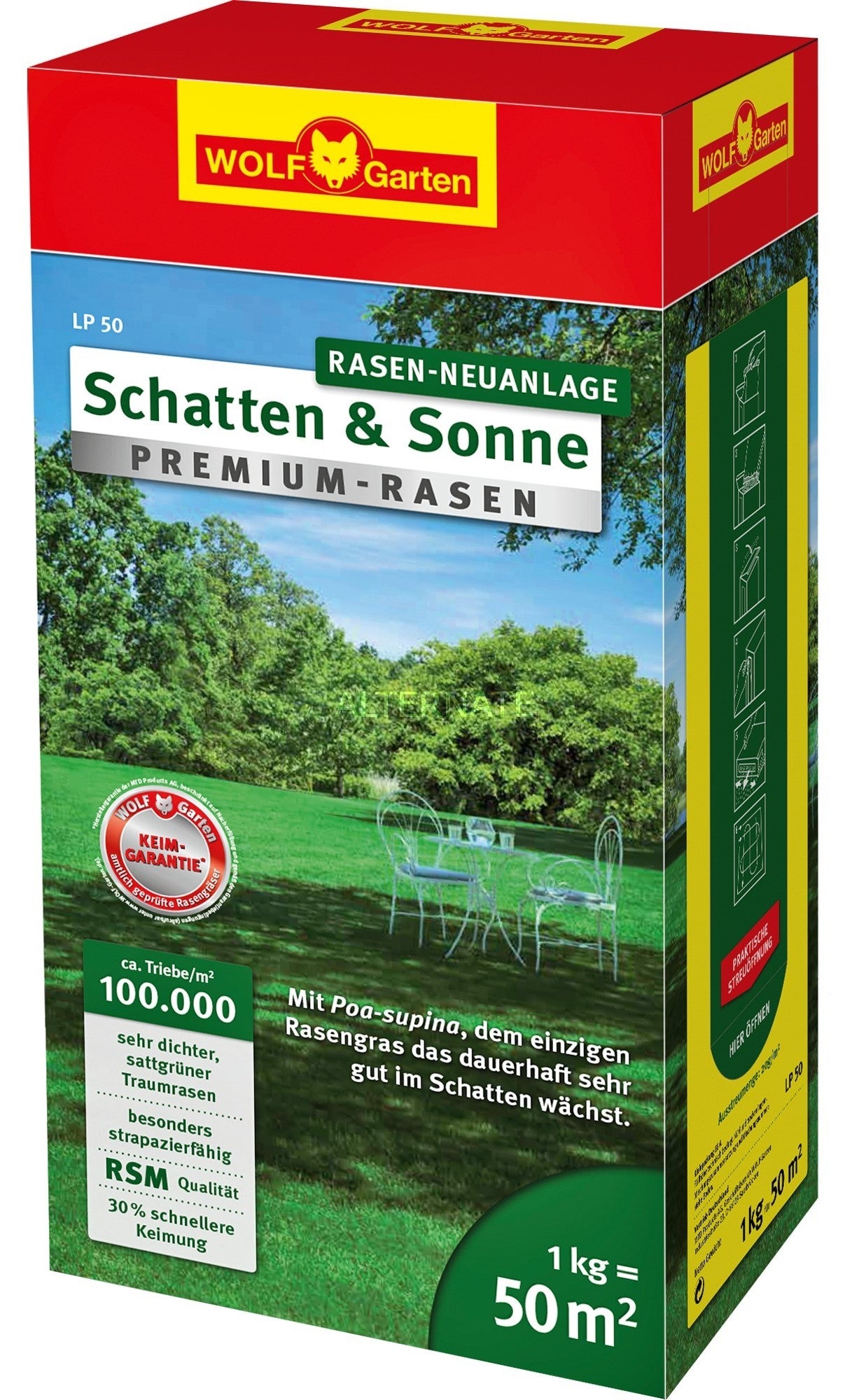 Wolf garten premium-gazon 1kg lp 50 - 3820437