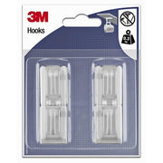 3m 1062868 - zelfklevende kunstof rechthoek haak - wit (4 haken) | 10 stuks - afbeelding 1
