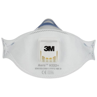 3m 1062200 - aura fijnst.masker handsch.9332pro5, ffp2 ventiel, 5 pk | 1 stuks
