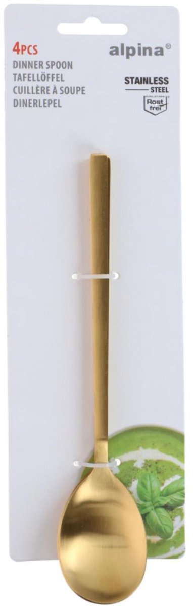 Alpina spoon dinner 4pc gold