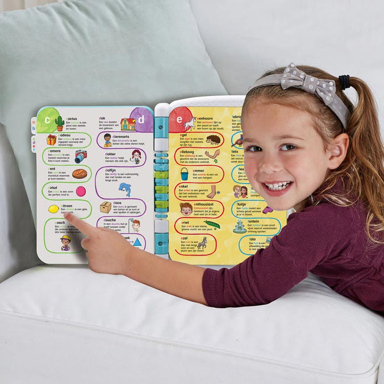 VTech Kinderboek Mijn interactief Woordenboek wit blauw groen