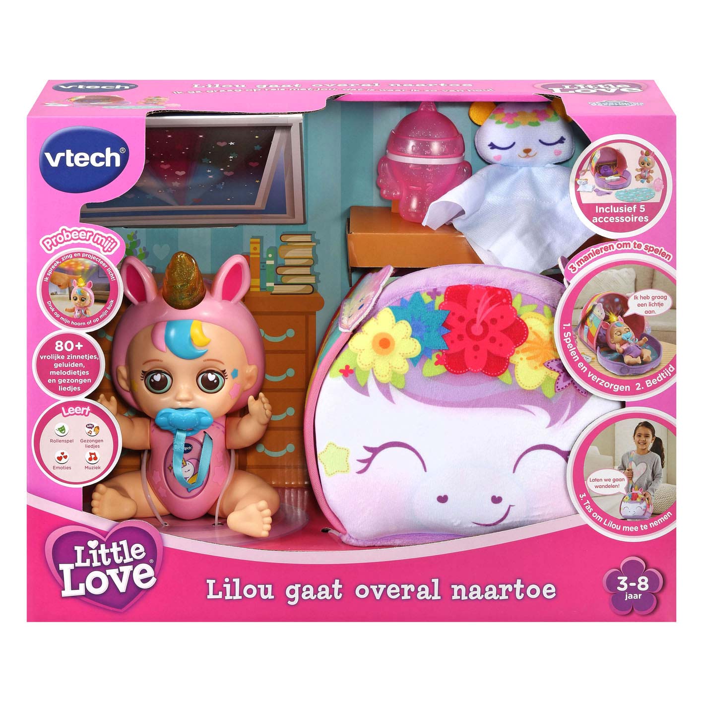 VTech Little Love Lilou gaat overal naartoe