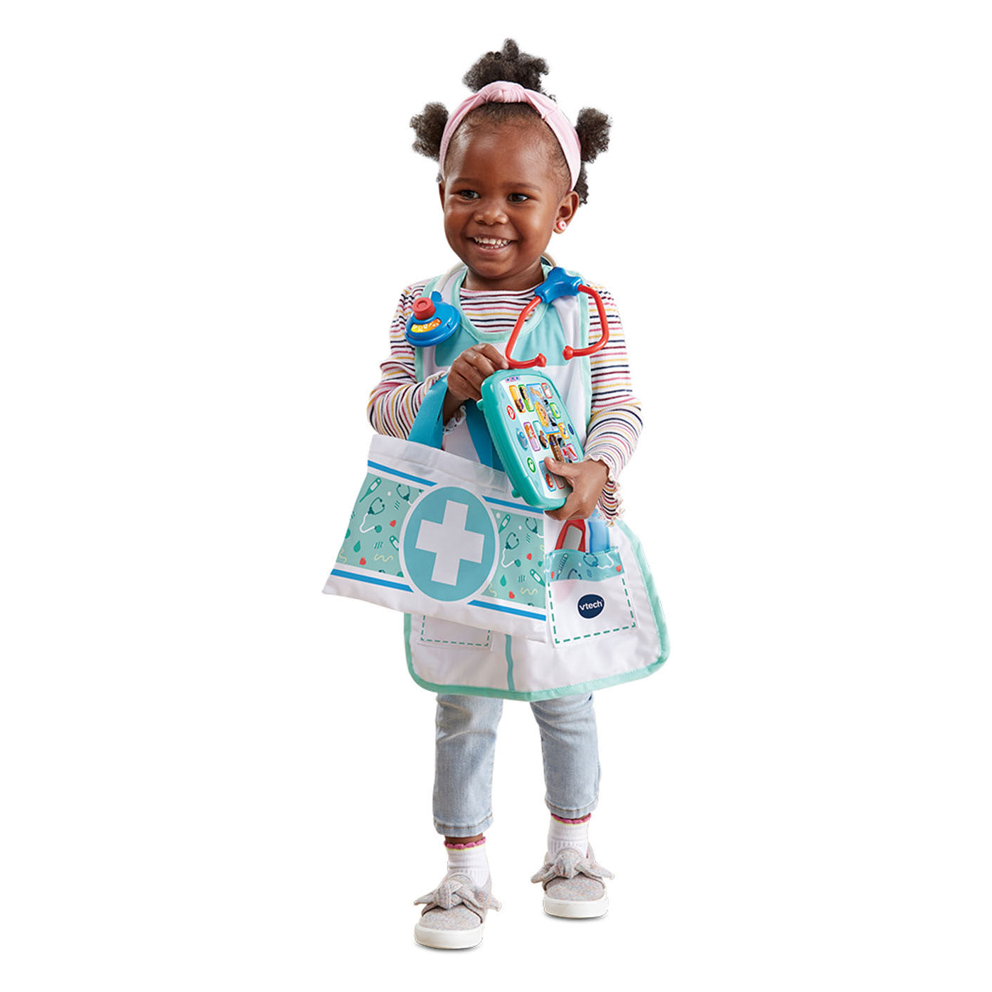 Vtech verzorg leer speelgoeddoktersset - educatief speelgoed - inclusief 15 accessoires - met gezongen liedjes