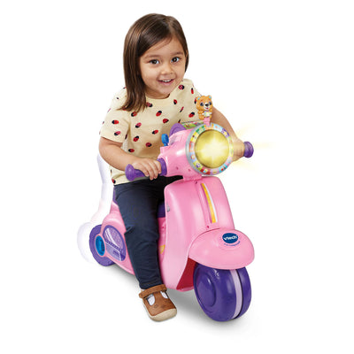 Vtech 2in1 loopscooter roze