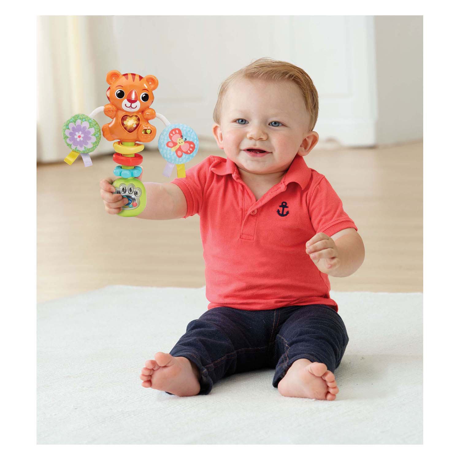 Vtech tijger rammelaar met geluid