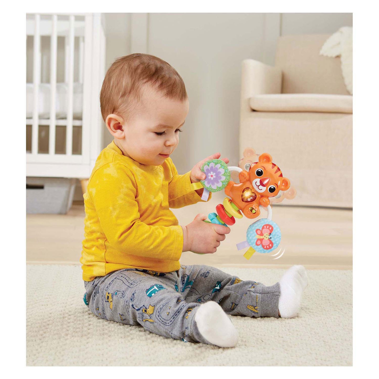 Vtech tijger rammelaar met geluid