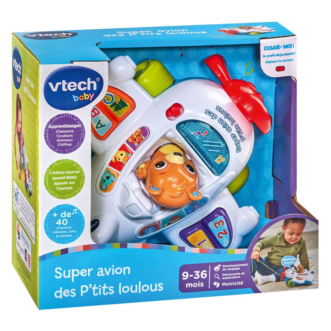 Vtech reis and leer vliegtuig
