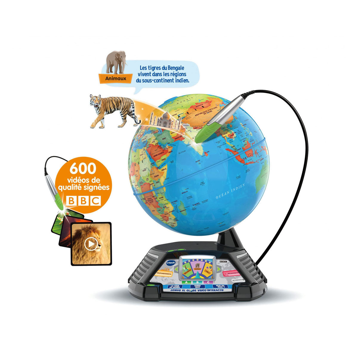 Vtech genius xl interactieve wereldbol met video