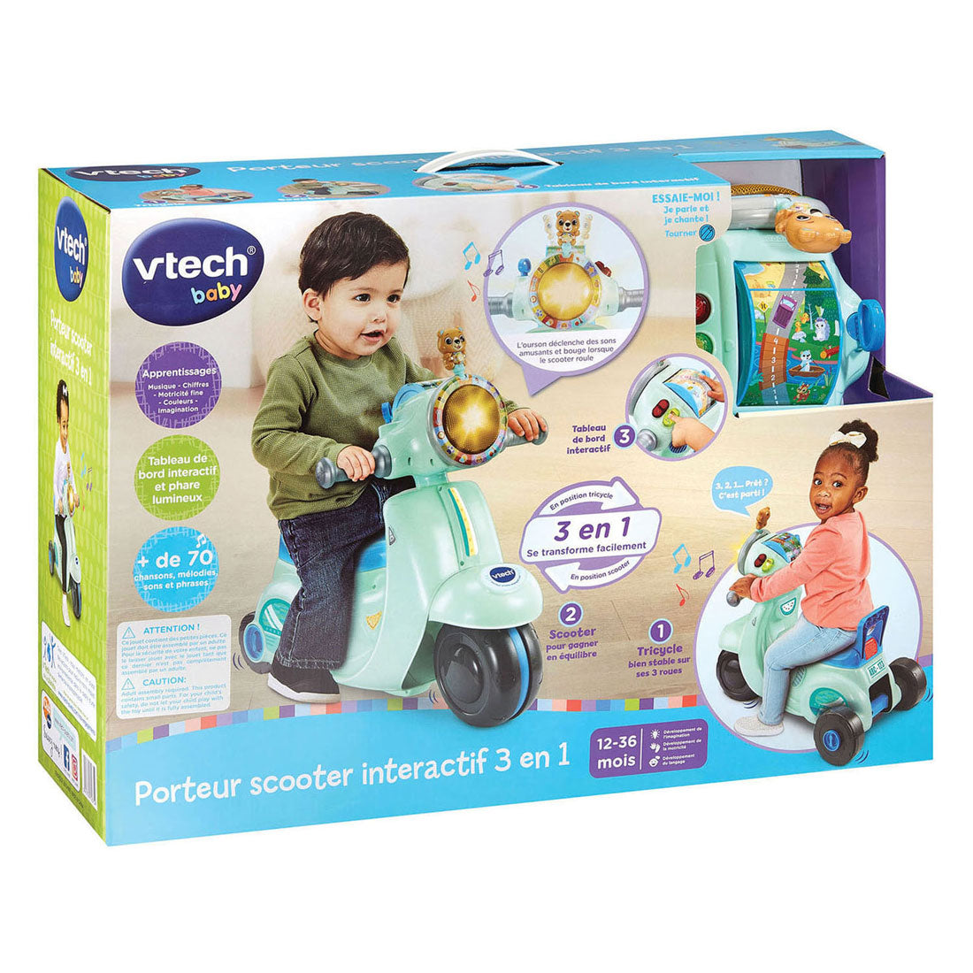 Vtech 3-in-1 scooter loopwagen