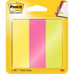 Indexen post-it zelfklevend kleurenassortiment