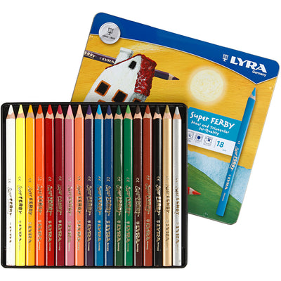 Lyra https: www.cchobby.nl super-ferby-1-kleurpotloden-l-18-cm-vulling-6-25-mm-diverse-kleuren-18-stuk-1-doos