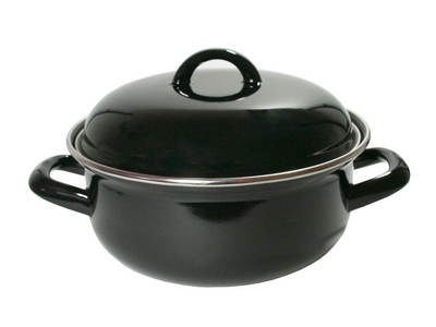 Imperial k braadpan 26 cm. emaille zwart