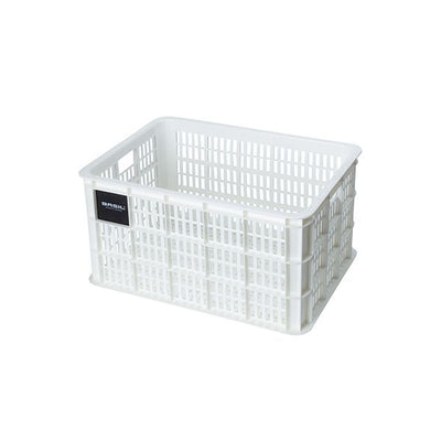 Basil fietskrat L - groot - 40 liter - wit