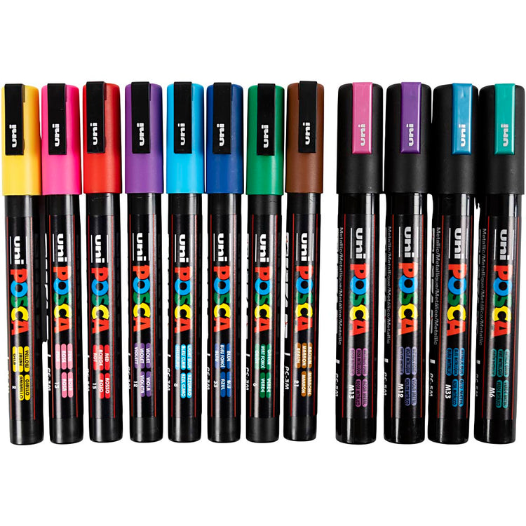 Https: www.cchobby.nl posca-marker-afm-pc-5m-pc-3m-lijndikte-0-9-1-3-2-5-mm-diverse-kleuren-12-div-1-doos