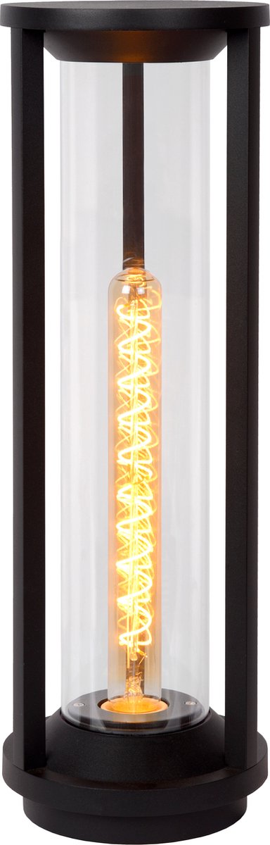 Lucide cadix - sokkellamp - ø 16 cm - 1xe27 - ip65 - zwart